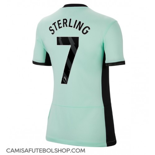 Camisa de time de futebol Chelsea Raheem Sterling #7 Replicas 3º Equipamento Feminina 2023-24 Manga Curta